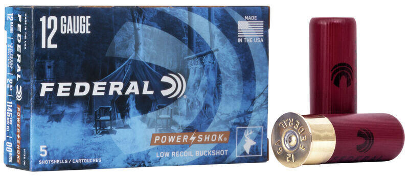 Картечь Federal Power Shok Buckshot - Low Recoil, к. 12/70, 8.38мм, 34 г