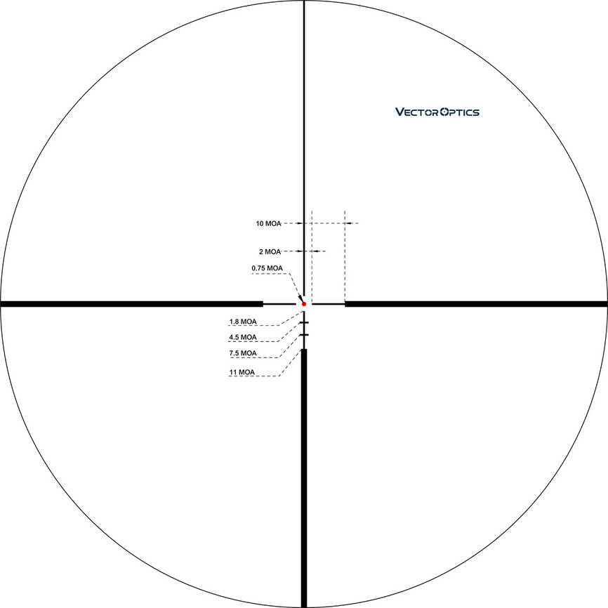 Приціл оптичний Vector Optics Continental 2-12x50 (30 мм) illum. SFP. Фото 2