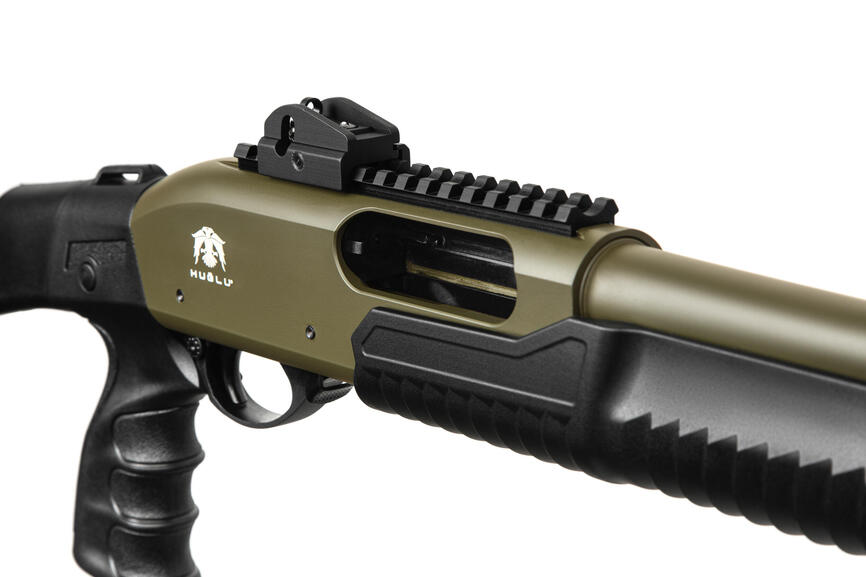 ATROX Tactic Khaki Telescopic Stock 12/47 см Рушниця гладкоствольна Huglu 7+1. Фото 3