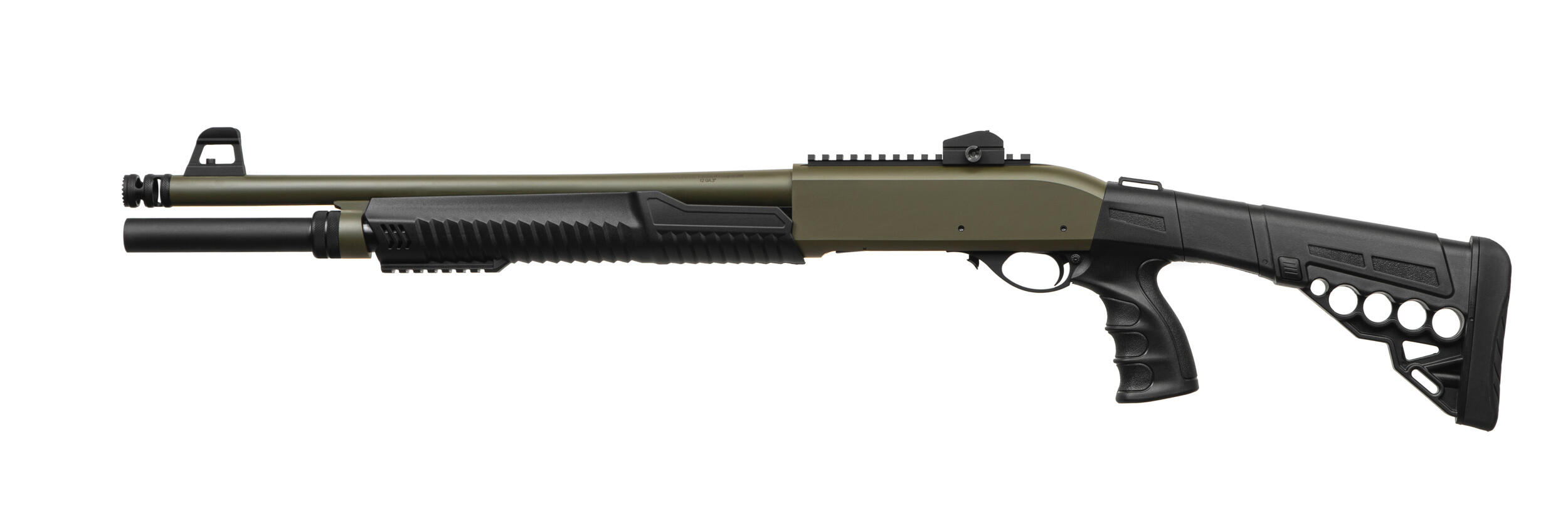 ATROX Tactic Khaki Telescopic Stock 12/47 см Рушниця гладкоствольна Huglu 7+1. Фото 4