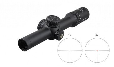 Приціл оптичний Vector Optics Continental 1-6x28 (34mm) illum. FFP Tactical