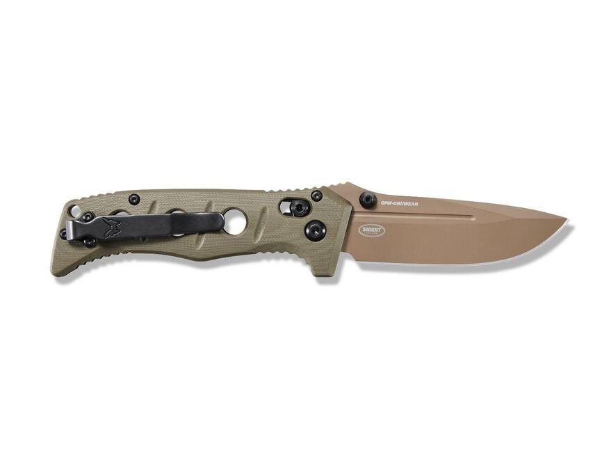 Ніж Benchmade "Sibert Mini Adamas", олива. Фото 4