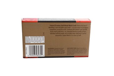 Патрон нарізний Federal Gold Medal, 30-06, 168 GR (10,89 г), Sierra Matchking BTHP