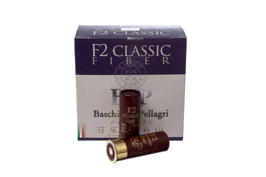 Набої мисливські B & P F2 CLASSIC FIBBER (б / к, фетровий пиж) к.12/12/70 №7, 33 г