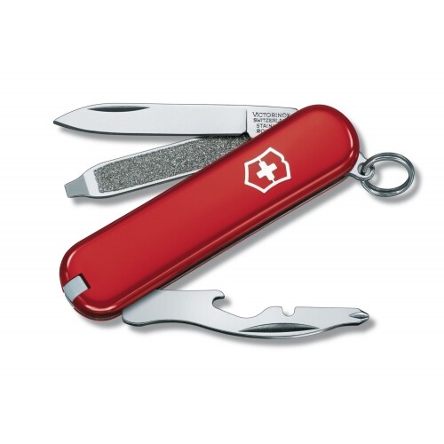 Ніж Victorinox RALLY, червоний, Skai чохол