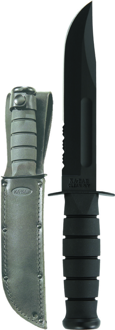 Ніж KA-BAR "Black USMC"serrated