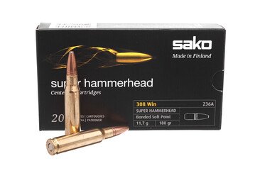 Патрон нарізний Sako Super Hammerhead SP кал.308Win 11,7гр