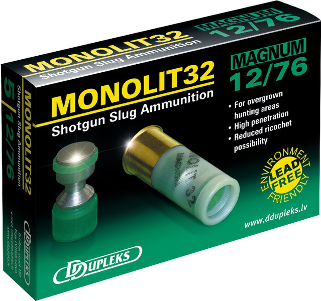 Патрон гладкоствольних DDupleks Monolit32 12/76