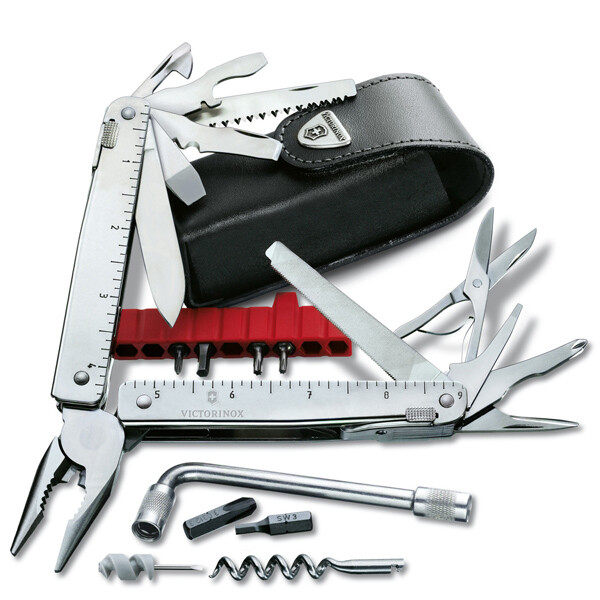 Мультитул Victorinox SwissTool Cs Plus в шкіряному чохлі