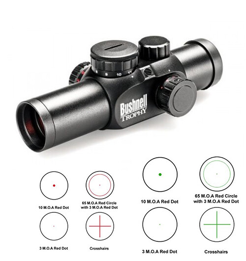Приціл коліматорний Bushnell 1х28 "Trophy M", Red/Green Dot, Interchangeable ret