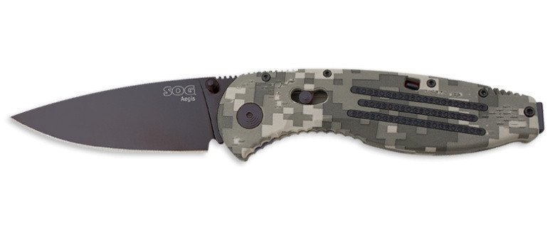 Ніж SOG "Aegis Digi Camo Black TiNi"