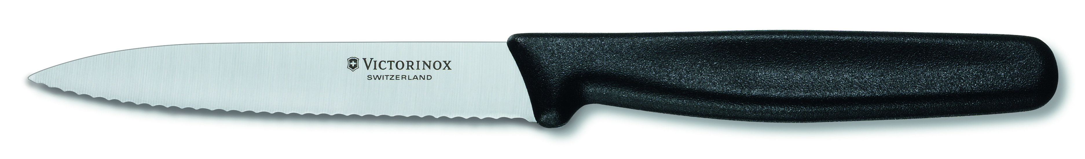 Victorinox Standart 10 см, серрейтор, чорний нейлон