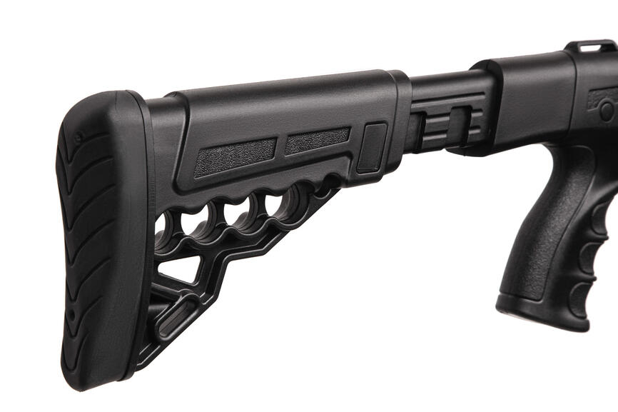 ATROX Tactic Plus Black Telescopic Stock 12/47 см Рушниця гладкоствольна Huglu 7+1. Фото 3