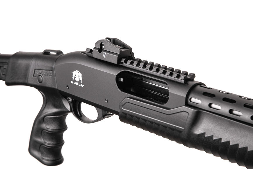ATROX Tactic Plus Black Telescopic Stock 12/47 см Рушниця гладкоствольна Huglu 7+1. Фото 4