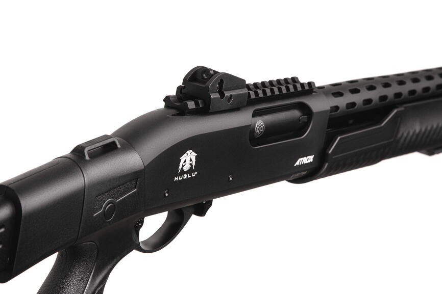 ATROX Tactic Plus Black Telescopic Stock 12/47 см Рушниця гладкоствольна Huglu 7+1. Фото 2