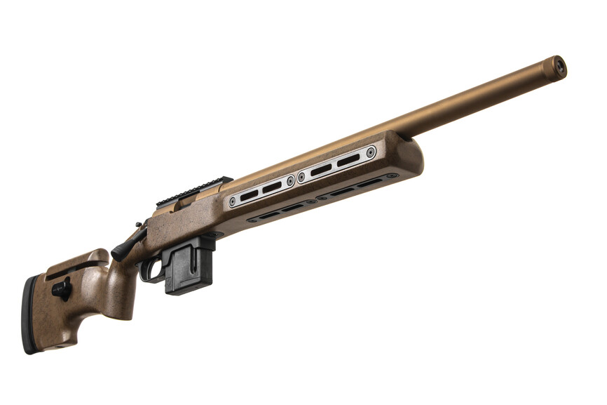 Карабін нарізний VUDOO V22 22LR BARRELED ACTION 20'' MTU BROWN RIDGEBACK BROWN. Фото 2