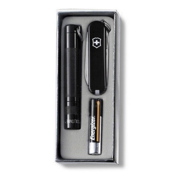 Набір ніж Victorinox і ліхтар Maglite