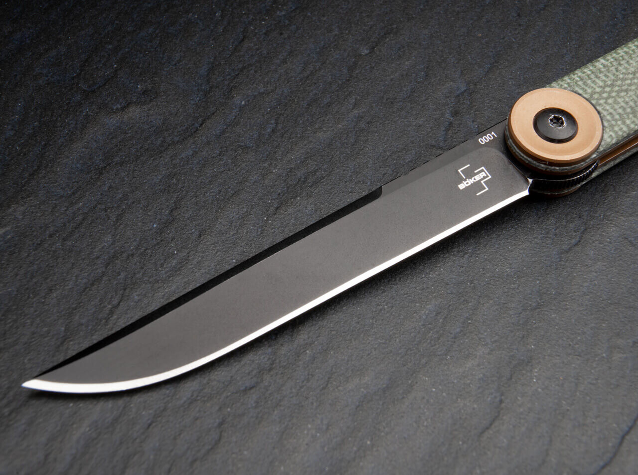 Ніж Boker Plus "Kaizen Green Canvas Micarta". Фото 3