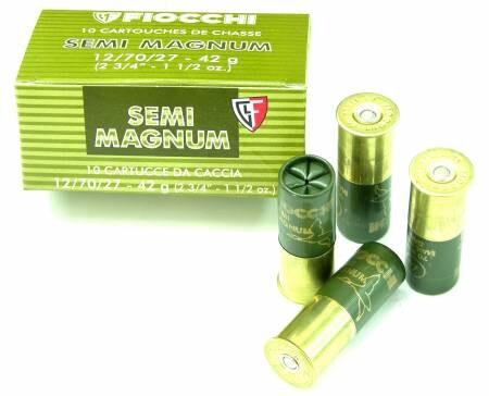 Набої мисливські Fiocchi "Semi Magnum PB Nero" кал.12 №2/0, 42 г