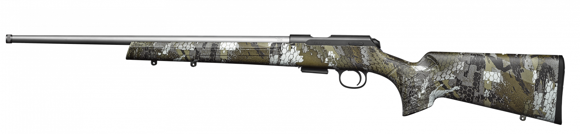 Карабін мисливський CZ457 STAINLESS кал.22LR 525 мм, 1/2x20 з 5-ти заряд. магазином. Фото 2