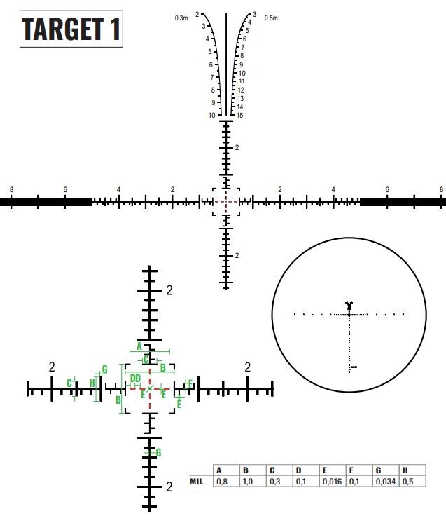 Приціл оптичний ZCO ZC5-27x56 Target1 CCW. Фото 4