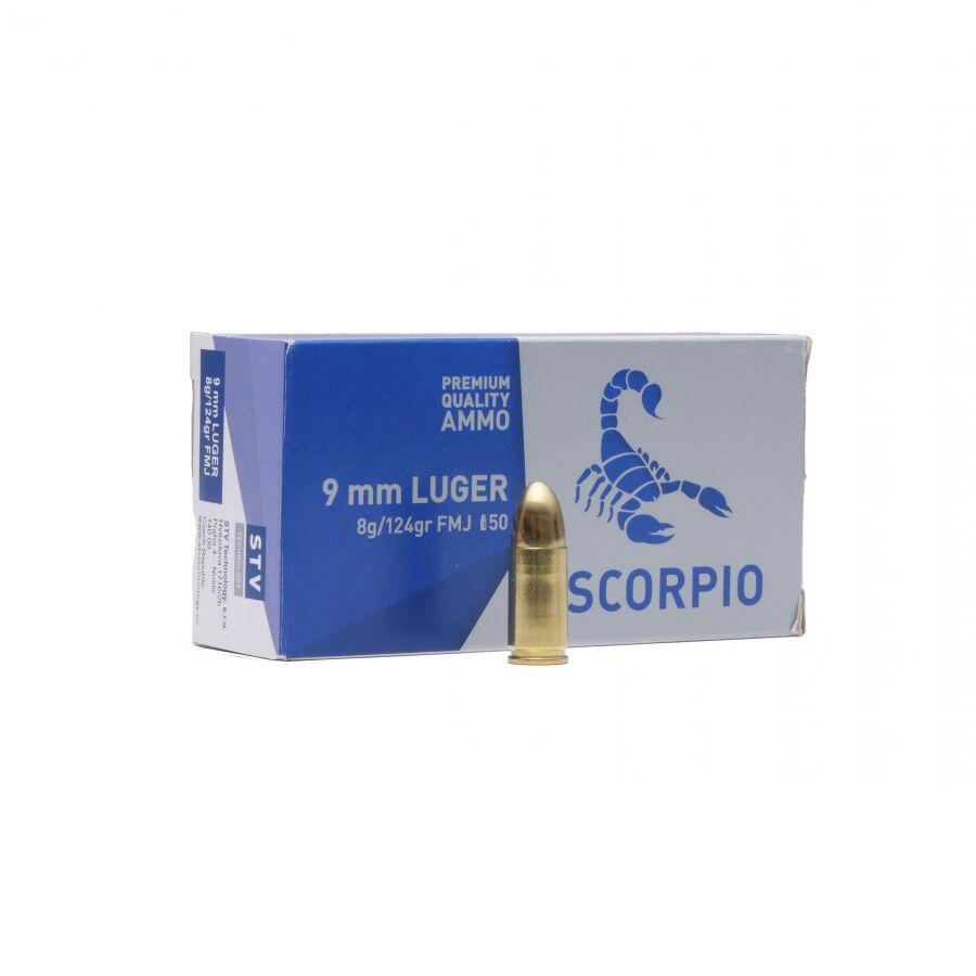 Патрон спортивний STV Scorpio 9mm FMJ Luger кал.9х19 124GR (8,04 г)