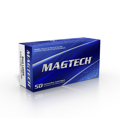 Патрон нарізний Magtech кал.9mm Luger FMJ 124gr (8,04 г)
