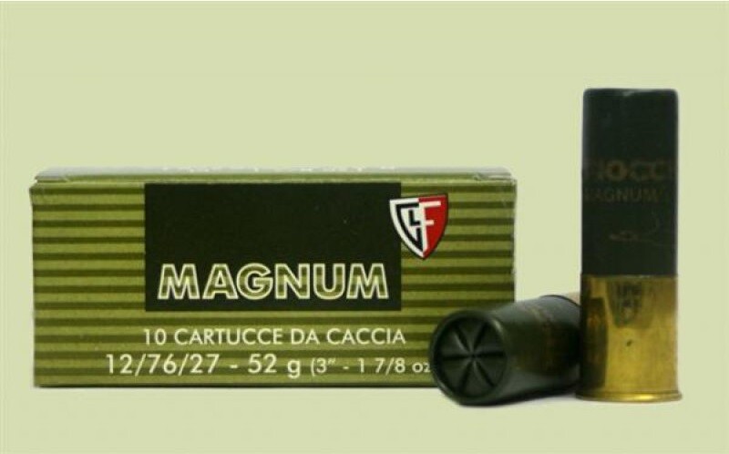 Набої мисливські Fiocchi "Magnum PB Nero" кал.12 №0, 52 г
