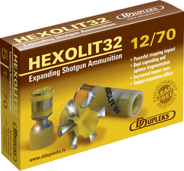 Патрон гладкоствольних DDupleks Hexolit32 12/70