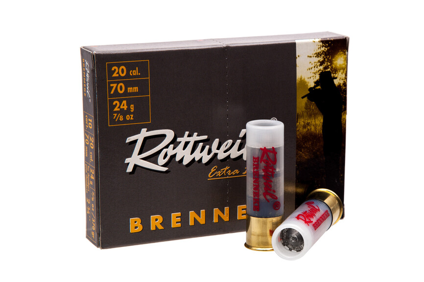 Набої гладкоствольні Rottweil Brenneke 20/70, куля Brenneke 24 г