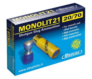 Патрон гладкоствольних DDupleks Monolit21 20/70