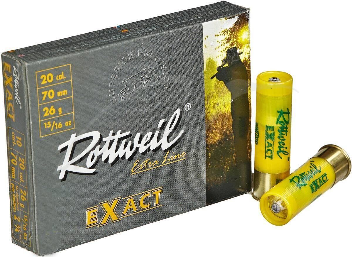 Набої гладкоствольні Rottweil Exact 20/70 куля 26 г