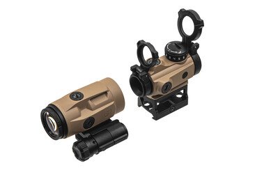 Комплект Sig Optics колiматор ROMEO-MSR 2 MOA та магнiфер JULIET3-MICRO 3X22MM  FDE