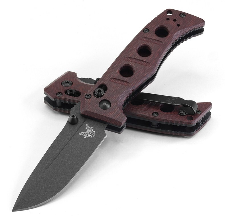 Ніж Benchmade "Sibert Mini Adamas", бордо, Limited