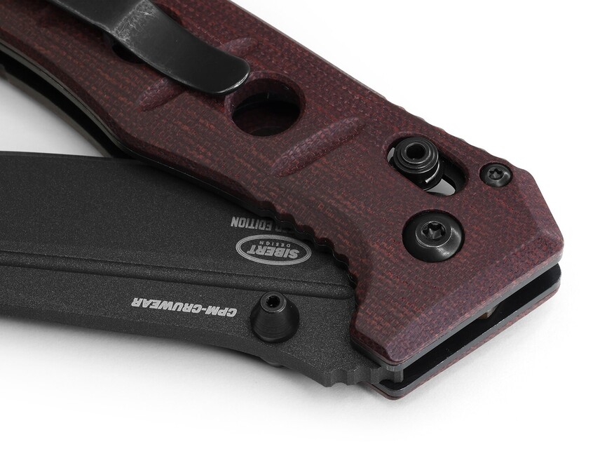 Ніж Benchmade "Sibert Mini Adamas", бордо, Limited. Фото 4