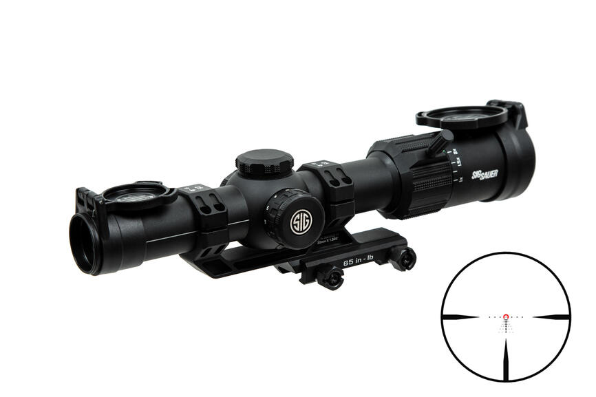 Приціл оптичний SIG Optics TANGO MSR 1-8X24MM, 30MM, SFP. Сітка MSR BDC8 з підсвічуванням