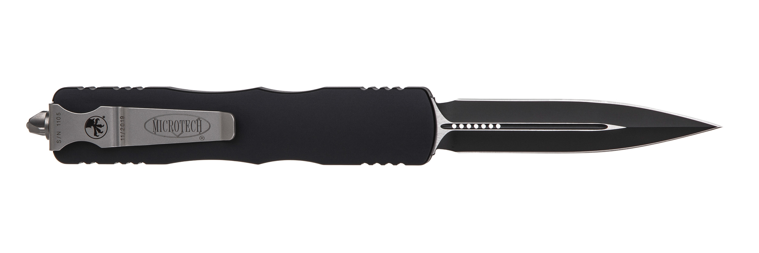 Ніж Microtech Dirac Delta Double Edge Black Blade. Фото 2