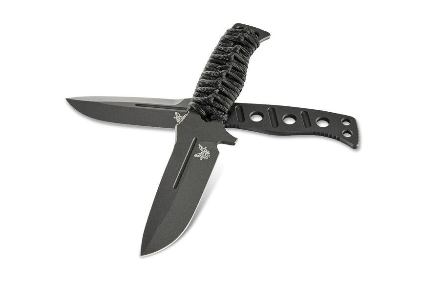 Ніж Benchmade"Sibert Adamas", фікс, паракорд, чорний