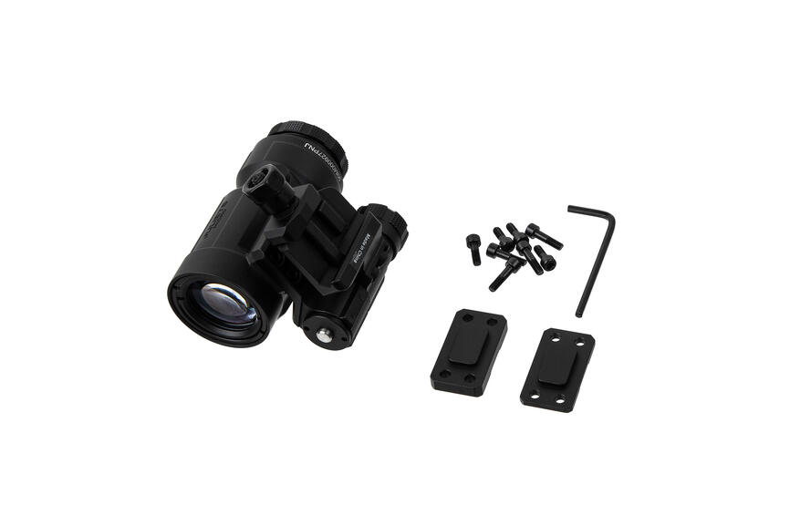 Збільшувач Sig Optics 5Х JULIET5-MICRO 5X24MM, PUSH-BUTTON MOUNT WITH SPACERS, BLACK. Фото 4