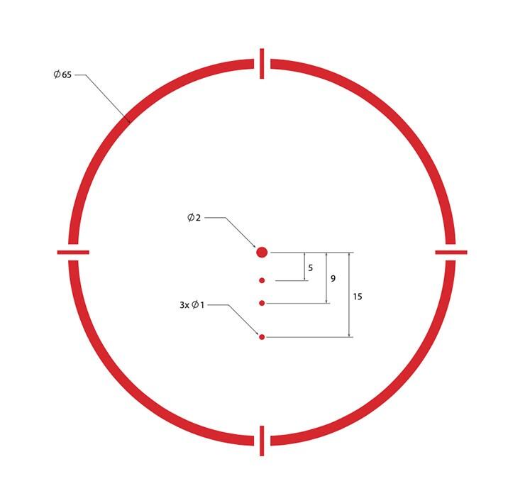 Приціл коліматорний Sig Optics ROMEO8H BALLISTIC CIRCLE DOT, 0.5 MOA ADJ, BLACK. Фото 4