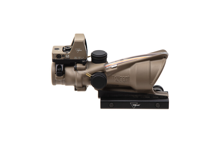 Комплект TRIJICON приціл ACOG 4x32 BAC і приціл коліматорний RMR 3.25 МОА FDE. Фото 4