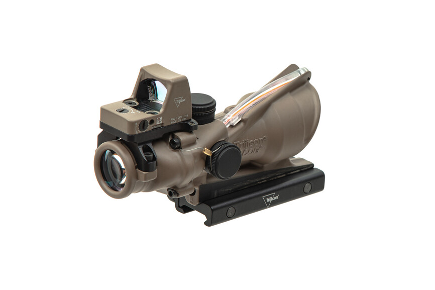 Комплект TRIJICON приціл ACOG 4x32 BAC і приціл коліматорний RMR 3.25 МОА FDE. Фото 2