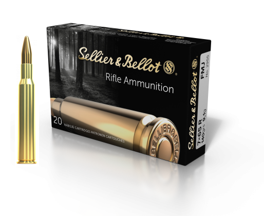 Патрон нарізний Sellier&Bellot 7 х 65 R FMJ, 9 г (140 Gr)