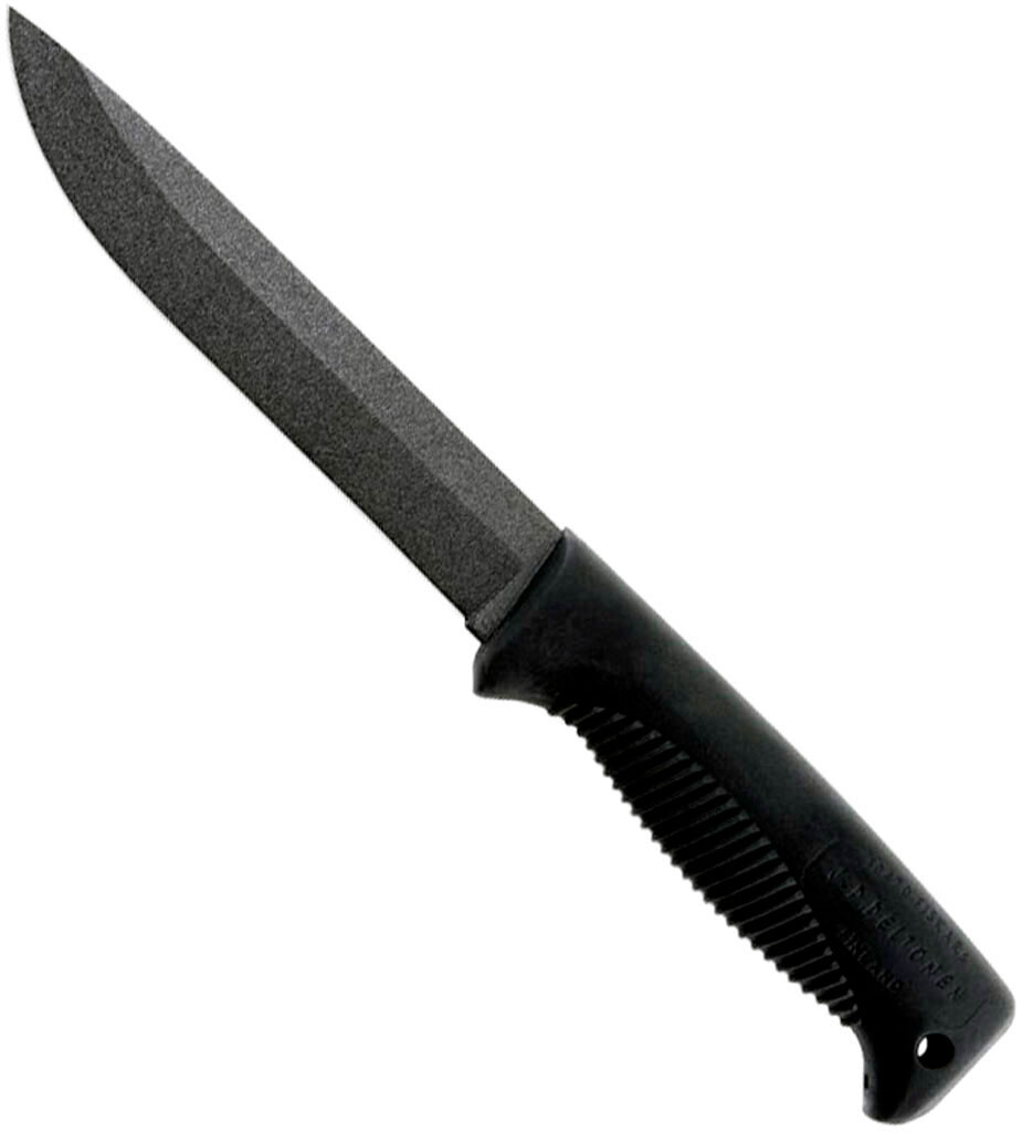 Ніж Peltonen M95, покриття PTFE Teflon, чорний, чорний композитний чохол. Фото 2