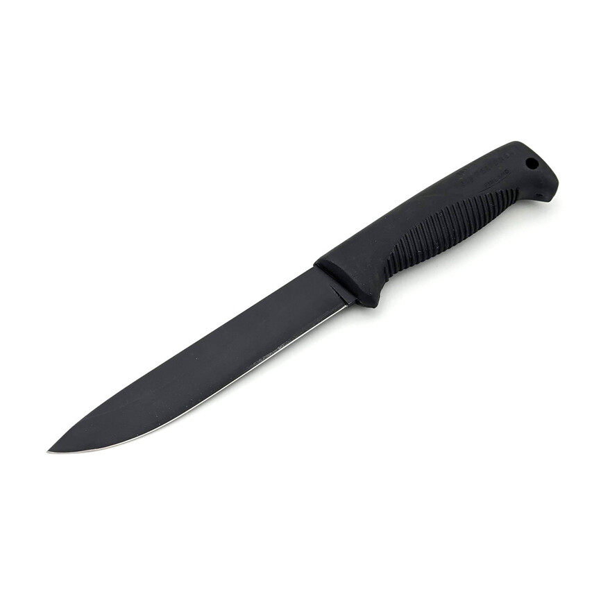 Ніж Peltonen M95, покриття cerakote black, чорний, чорний композитний чохол. Фото 2