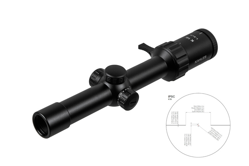 Приціл оптичний KAHLES K 18i 1-8x24 (30 mm) SFP illum. IPSC