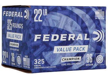 Патрон нарізний Federal 22LR, Lead HP, 36GR (2,33 г)