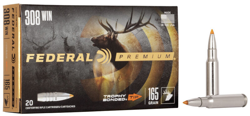 Патрон нарізний Federal Premium .308 Win Trophy Bonded Tip 10.69 г (165 Gr)