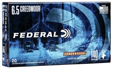Патрон нарізний Federal Power Shok 6.5 Creedmoor JSP 9,07 г (140 Gr )