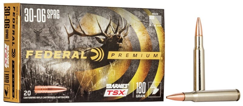 Патрон нарізний Federal Premium 30-06 Spr Barnes TSX 180GR (11,66 г)